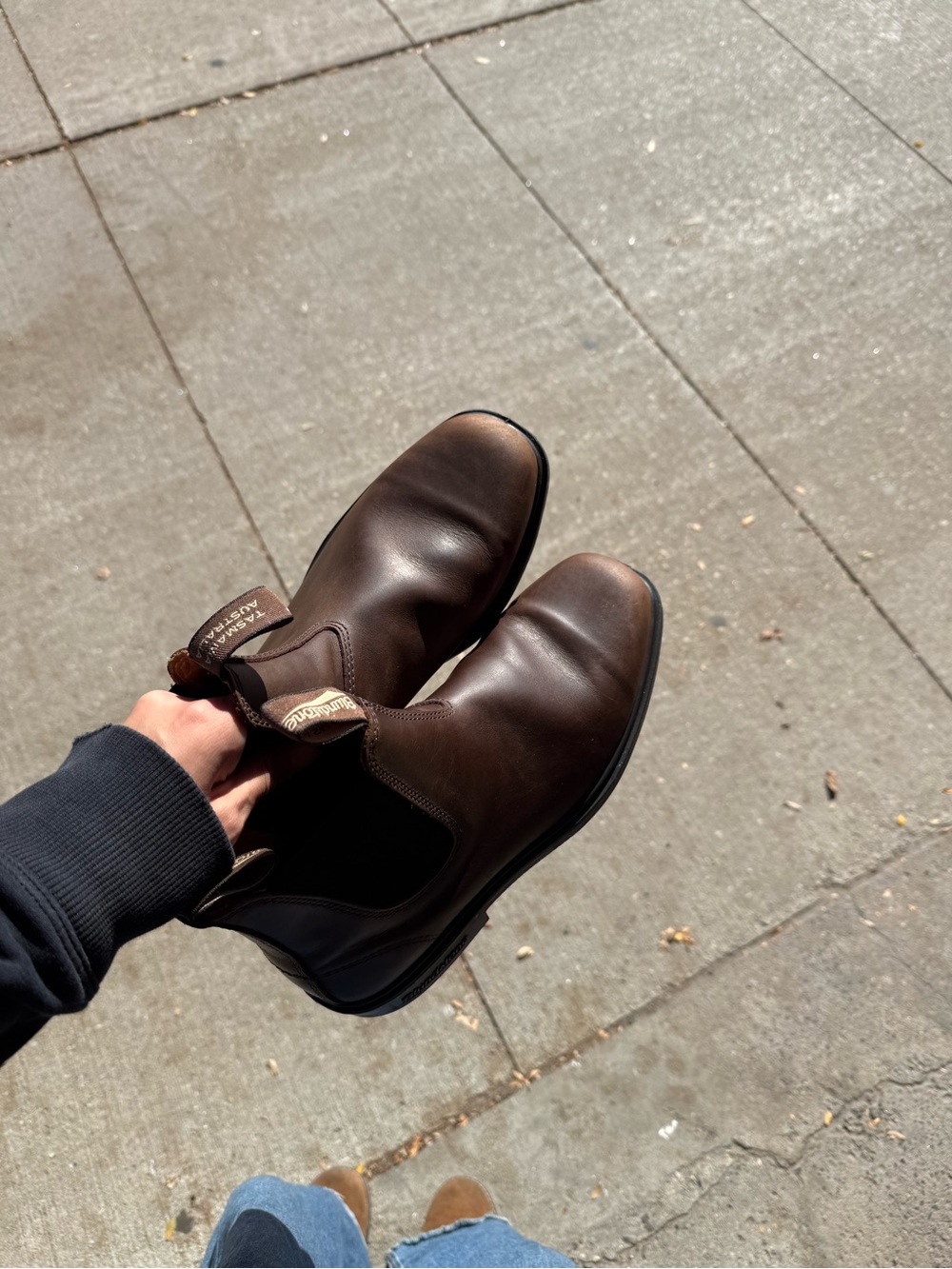 Blundstone Men's Brown Leather Chelsea Boots
